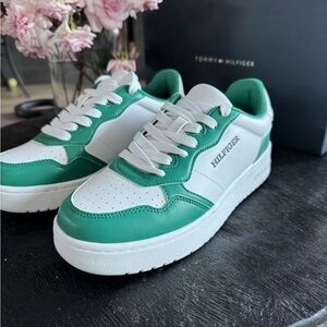 Hilfiger Green and White Casual Sneakers